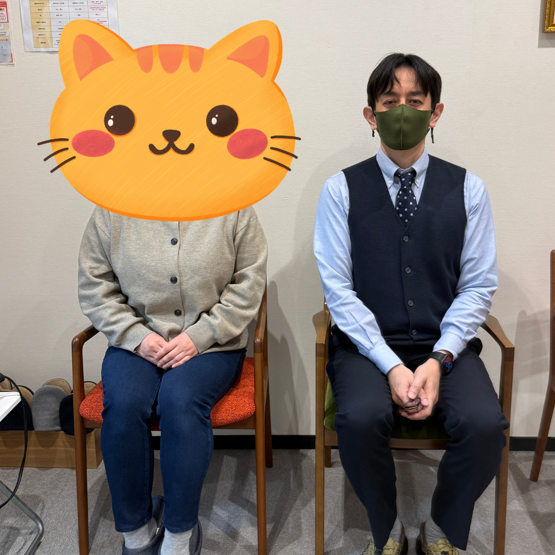 不安症で来院された患者様と一緒に 不安症で来院された患者様と一緒に